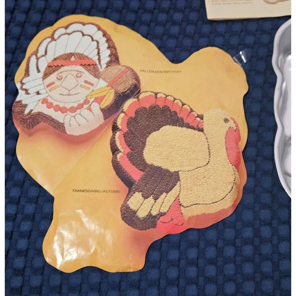 Wilton Turkey Cake Pan 2-Layer Cake Mix Vintage 1979